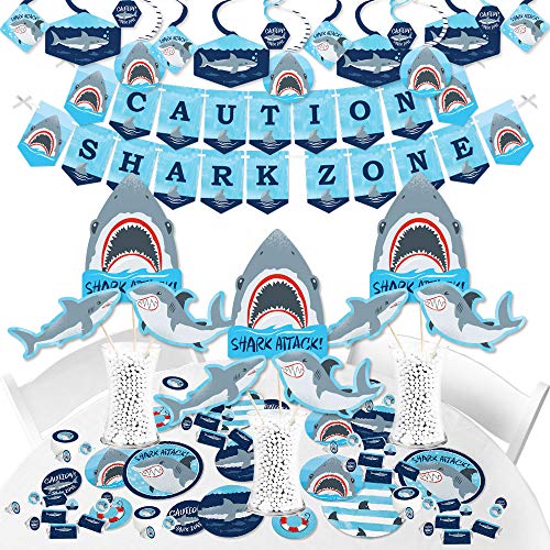 Crazy Clearance Big Dot of Happiness Shark Zone - Jawsome Shark Viewing Week Party or Birthday Party Supplies - Banner Decoration Kit - Fundle Bundle Crazy Clearance Big Dot of Happiness Shark Zone - Jawsome Shark Viewing Week Party or Birthday Party Supplies - Banner Decoration Kit - Fundle Bundle