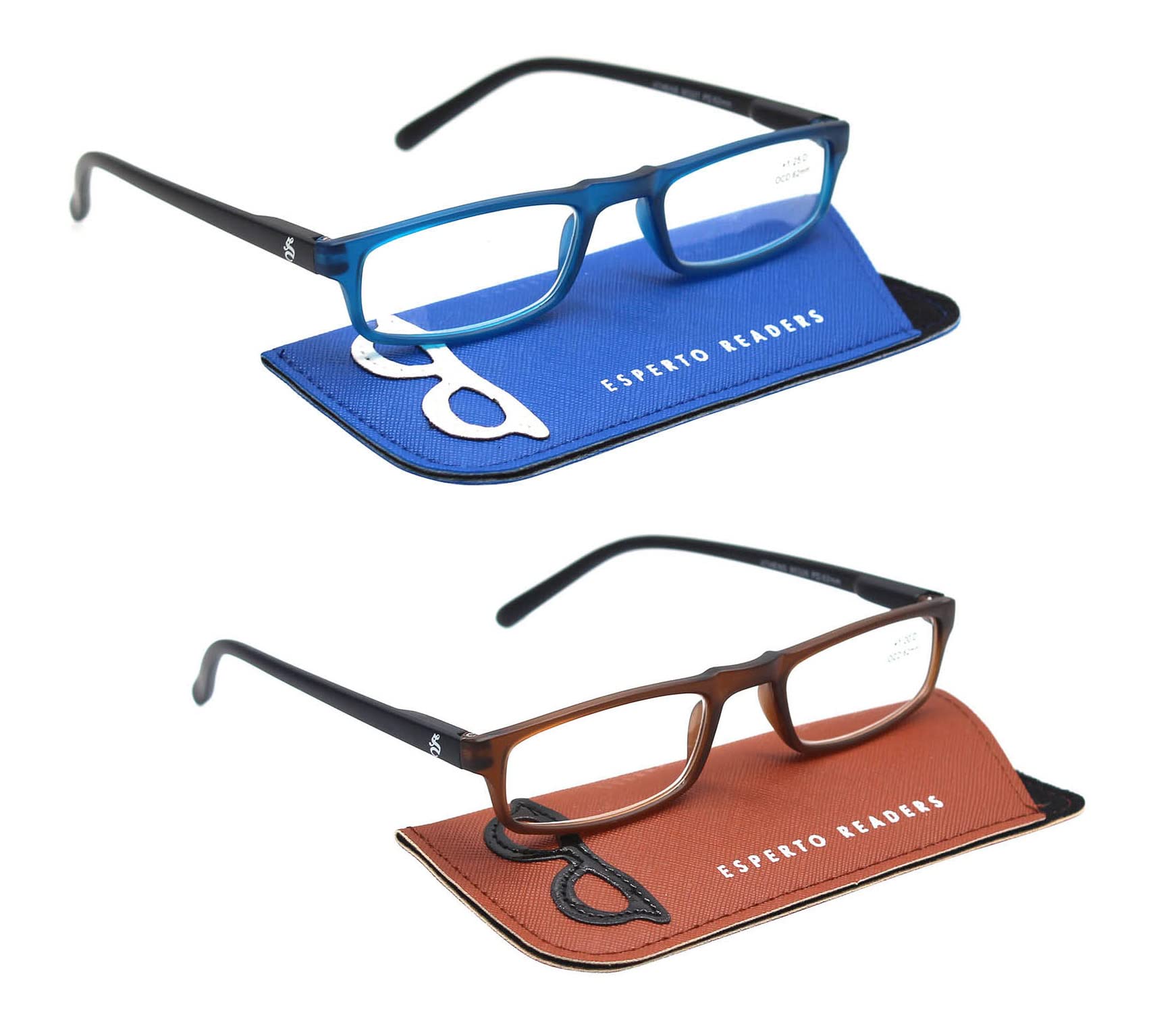 Esperto Readers ATHENS Full Rim Reading Glasses - Blue & Brown (For Men & Women) Power +1.00 to +3.00 2 Pcs Combo (+1.25) (B0B2JWGTC3) Amazon Price History, Amazon Price Tracker