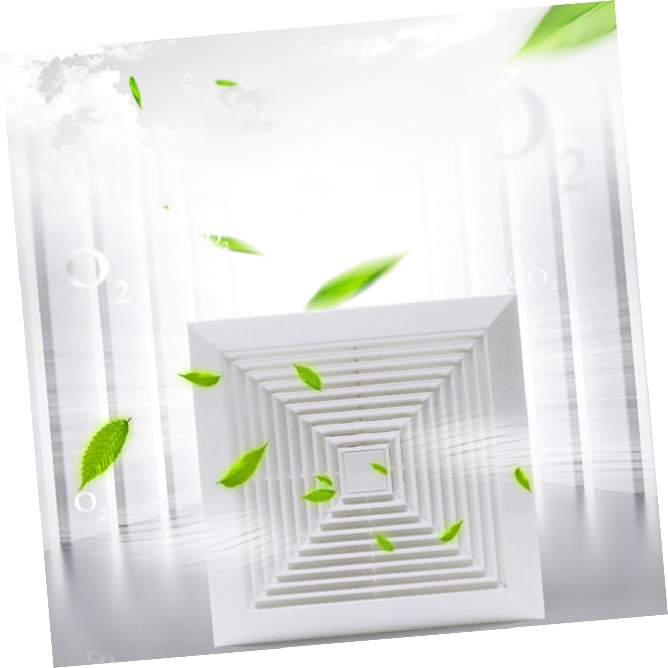 Powerful Silent Exhaust Fan for Bathroom Kitchen Toilet Ceiling Wall Mount Ventilation Fan Quick Installation Construction for Optimal Airflow