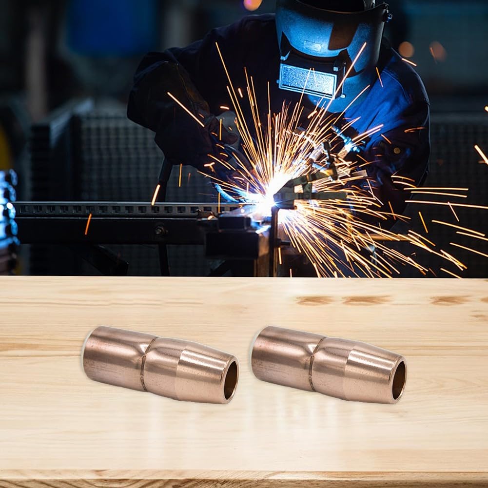 2 ugelli per saldatura MIG in rame per Miller N-A5800C, AccuLock S e D-MA250, 5/8" Orifice, 7,1 cm di lunghezza
