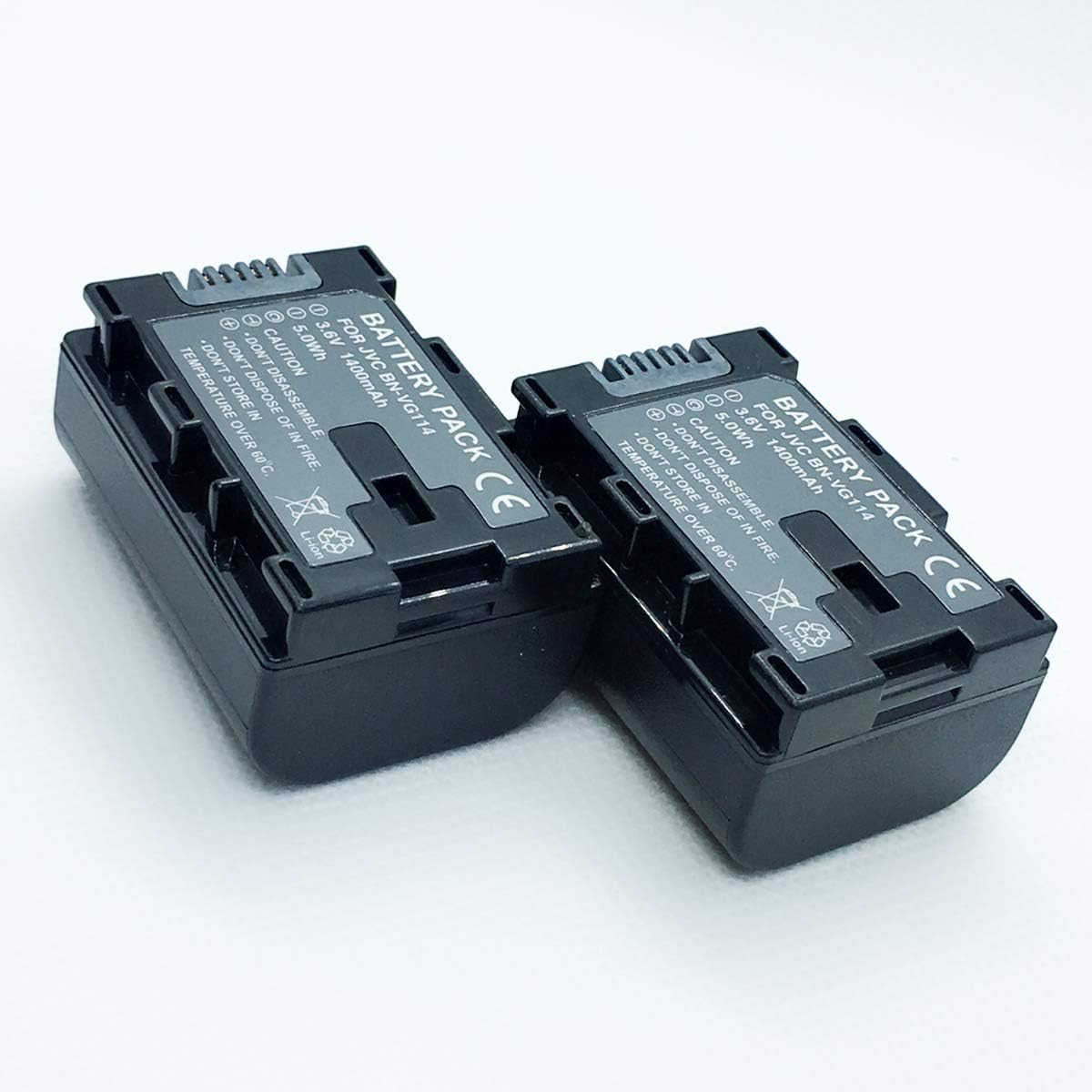 Rechargeable 2 Battery Pack for JVC Everio GZ-E10AU, GZ-E10BU, GZ-E10RU, GZ-E10VU Full HD Camcorder
