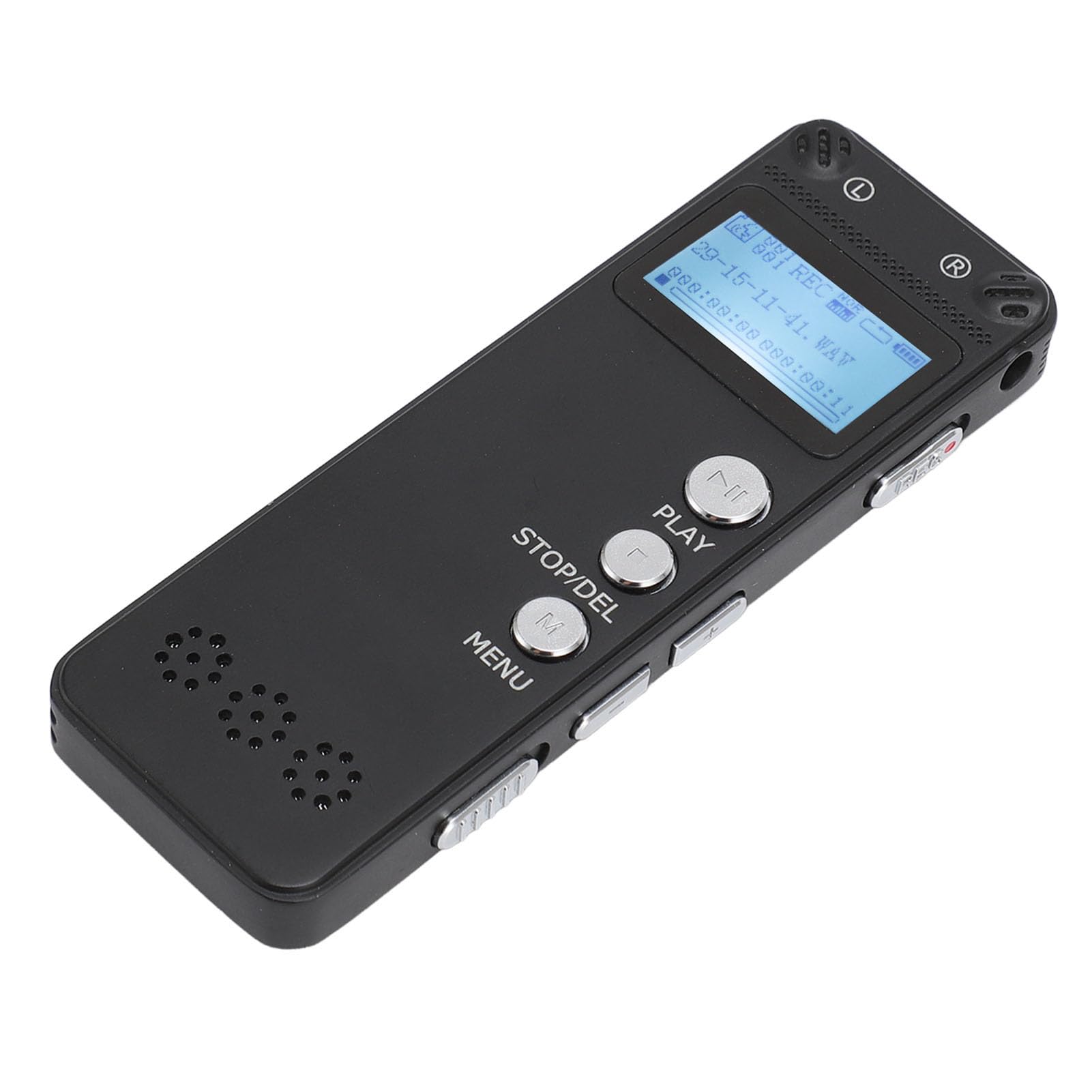 Grabadora de Voz Digital, Grabadora de Voz Reducción de Ruido Reproductor de MP3 Grabación Profesional con un Botón Tiempo de Grabación Continuo Prolongado para Reuniones