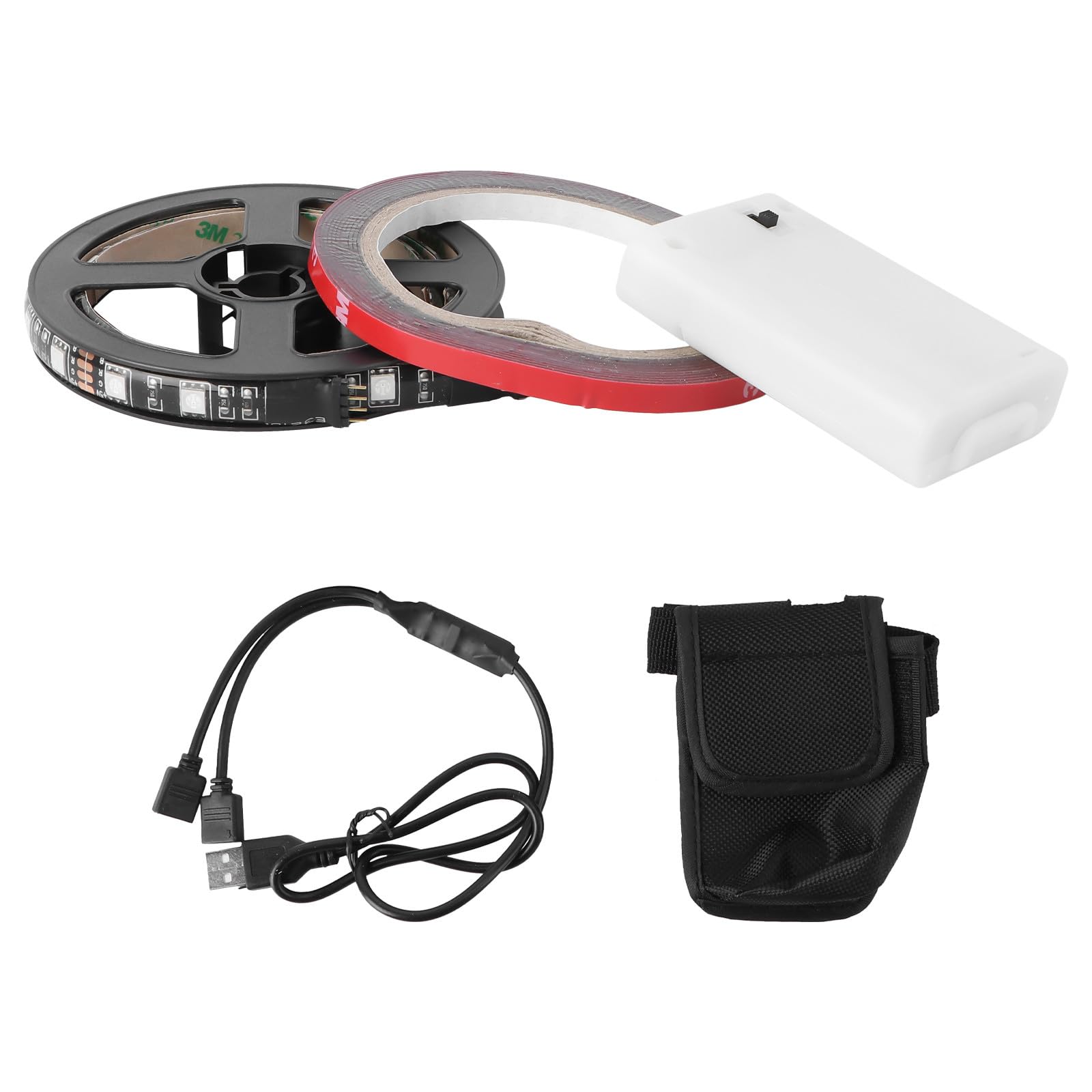 BESPORTBLE 2pièces Bande Lumineuse pour Trottinette Électrique Accessoires Créatifs pour Personnalisation Installation Facile avec Adhésif Options pour Style Unique