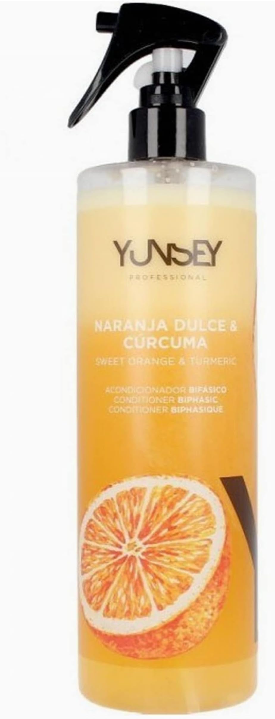 YUNSEY Instant Biphase Spray - Sweet Orange & Turmeric Aroma - Hair Care - Repairs and Nourishes - Anti Frisottis - Sun Filter - Professional Range - - Brings Flexibility and Control