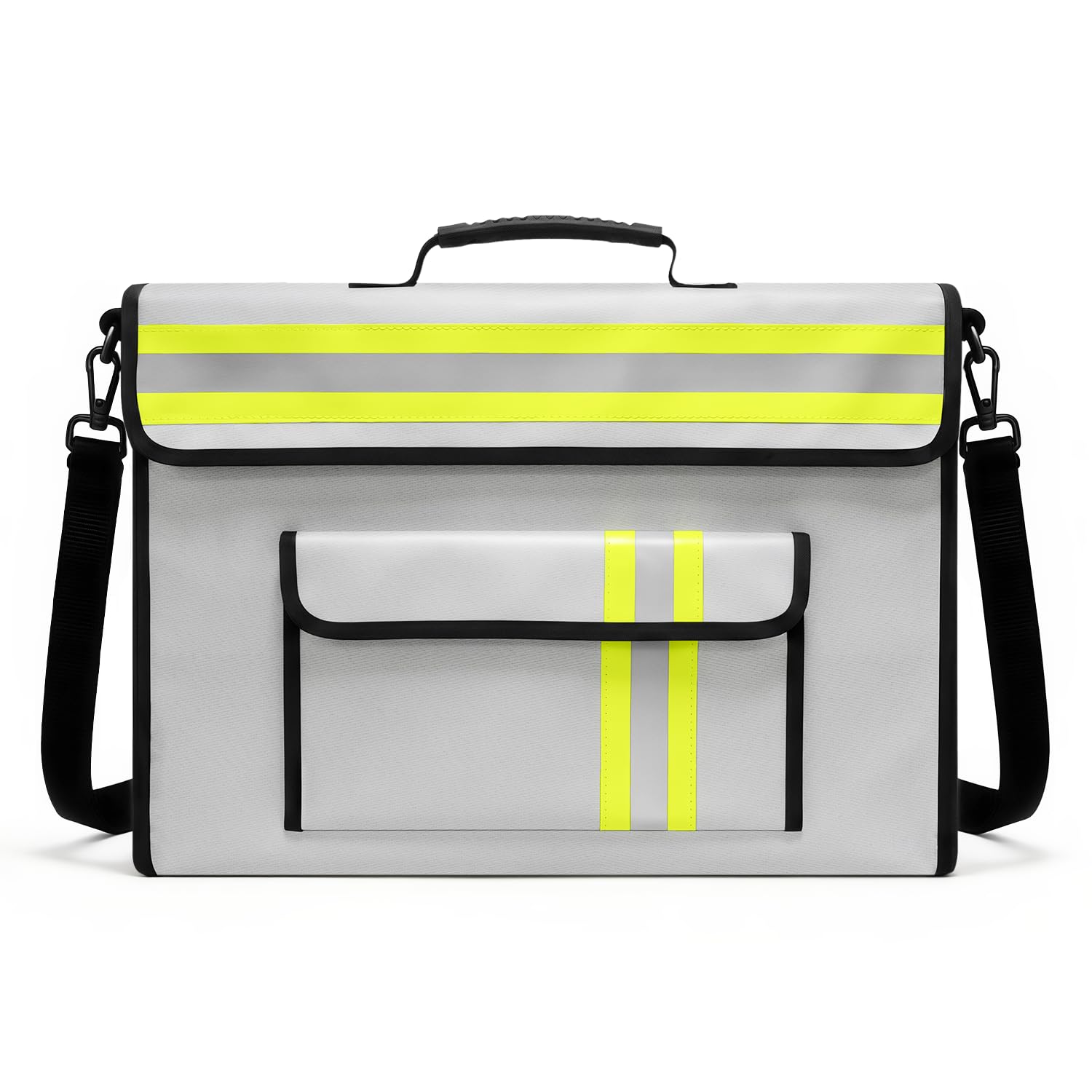 Borsa portadocumenti ignifuga e impermeabile, 6 strati, protezione antincendio, 43 x 30 x 13 cm, 4500 °C, con protezione per portafoglio, riflettente, per trovare la notte, protegge gli oggetti di