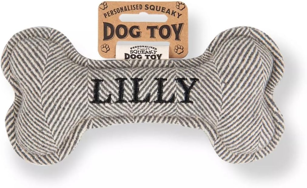 History & Heraldry Squeaky Bone Toy [Names L – Z] Lilly