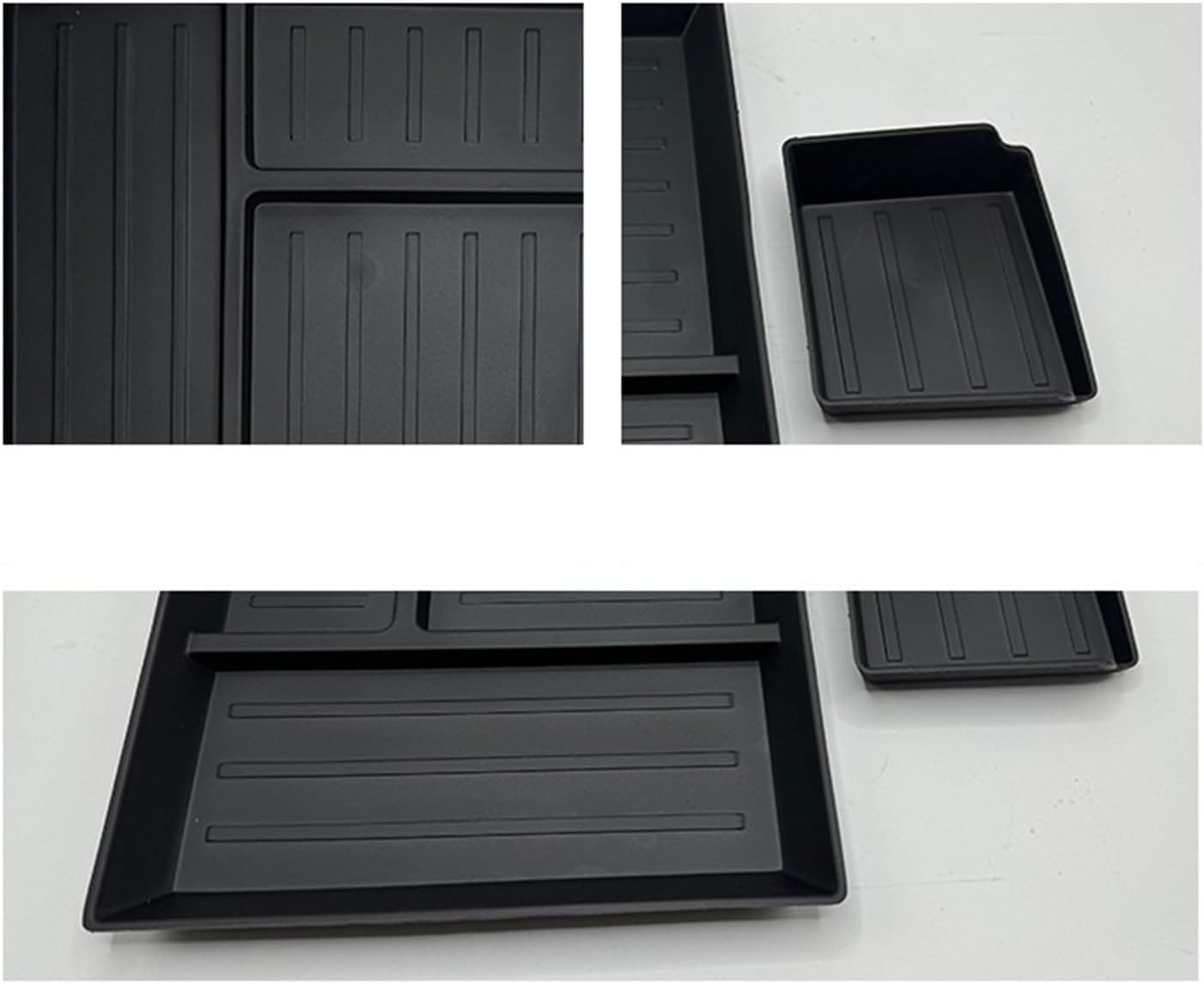 Car Glove Box Organizer Fit for Tesla Cybertruck Co-Pilot Glove Box Storage Box Central Control Storage Modified Organizer Compact(TPE[Blue])