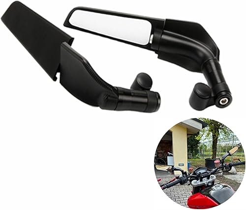 Miniatura 2 de LNNRYP Suitable Compatible With Yamaha Tracker 900GT 700GT 155 MT09 MT07 FZ09 FZ07 Motorcycle FixedWing Rearview Mirror Reversing Mirror