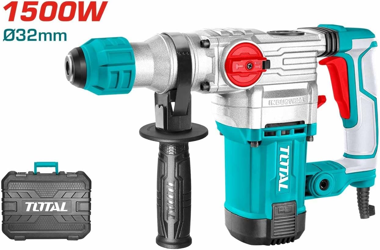 Generic TH1153256 Rotary Hammer highlighting 1500W power and 32mm drilling capacity