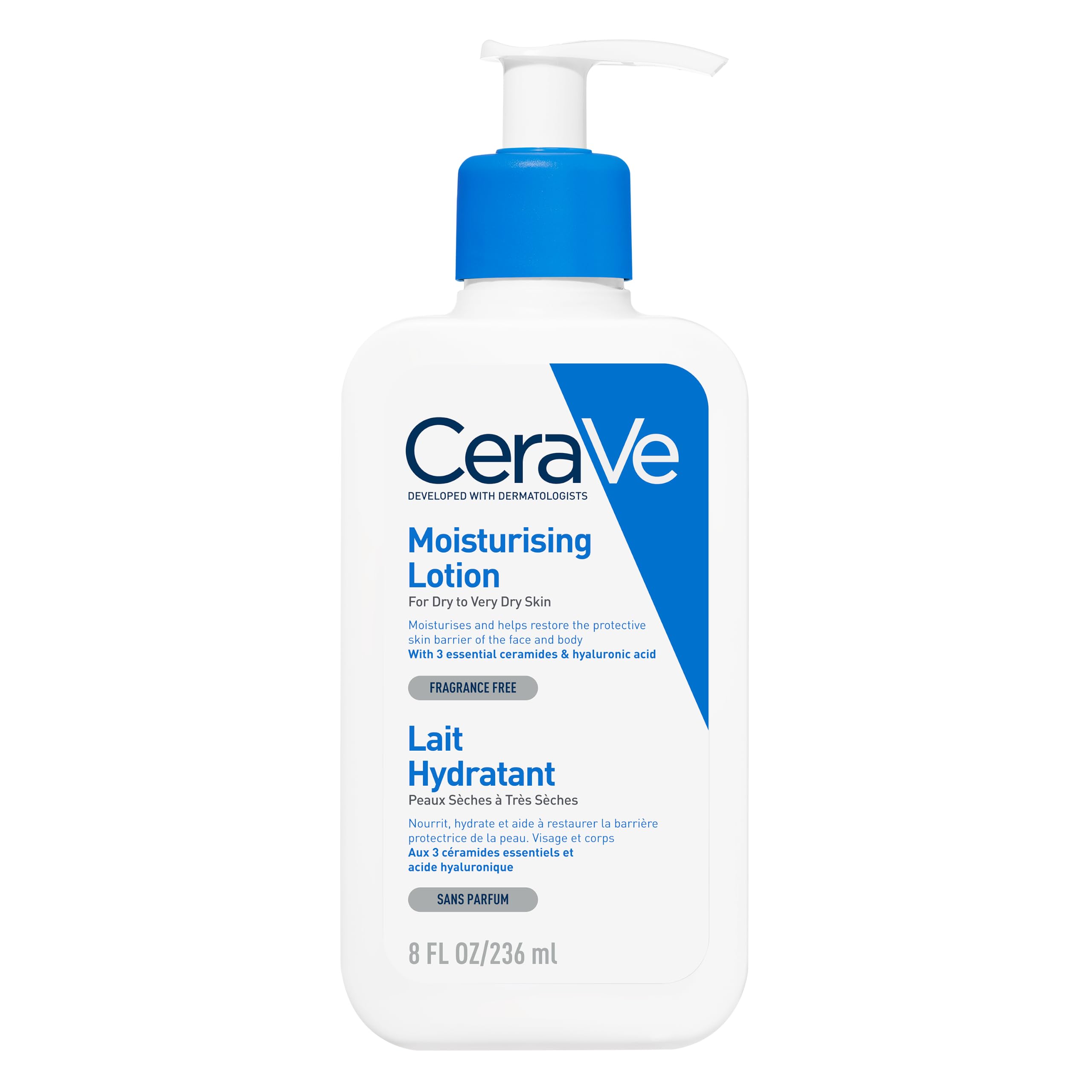 CeraVe Face Moisturiser with Ceramides for Normal to Very Dry Skin, 236ml