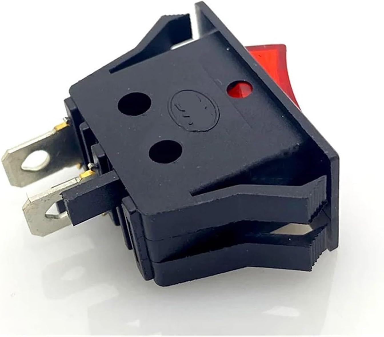 KCD6 AC 15A 250V 20A 125V Switch 2 Position SPST Marine Rocker 3 Pin Green and Red(2p the Red Cap)