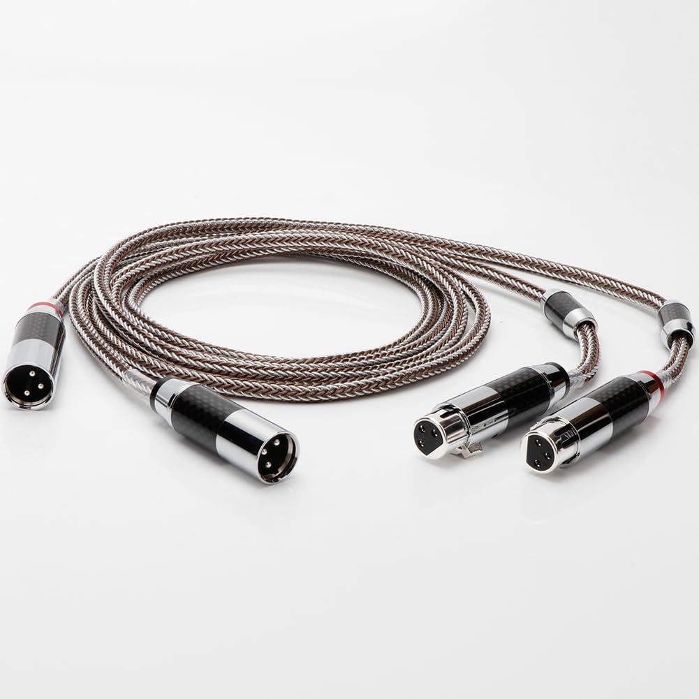 単結晶銅製HIFI XLRメスオスシグナルケーブル 0.5m XLRバランスケーブル オーディオケーブル