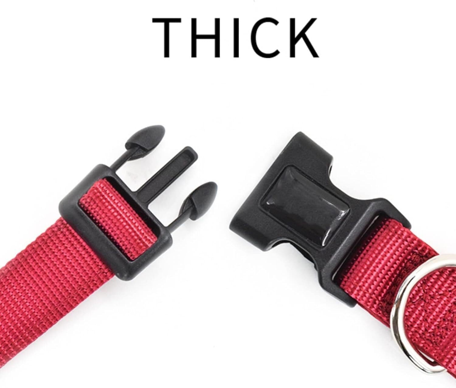 The Comfort Dog Collars,Durable Tactical Dog Collar Leash Set Personalized Nylon Dog Collar Military Training Dog Collars for Small Medium and Large Dogs(Pink Set,Small)