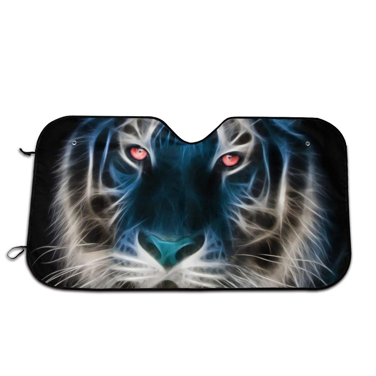 Cool Tiger Windshield Sunshade for Car SUV Truck Foldable UV Ray Reflector Front Window Sun Shade Visor Shield Cover