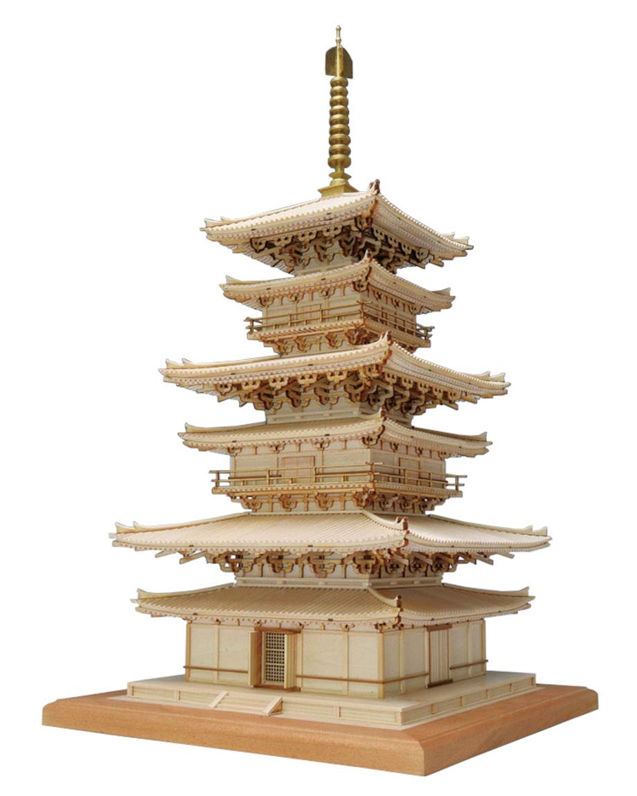 Amazon | ウッディジョー 1/75 薬師寺 東塔 木製模型 組み立てキット 