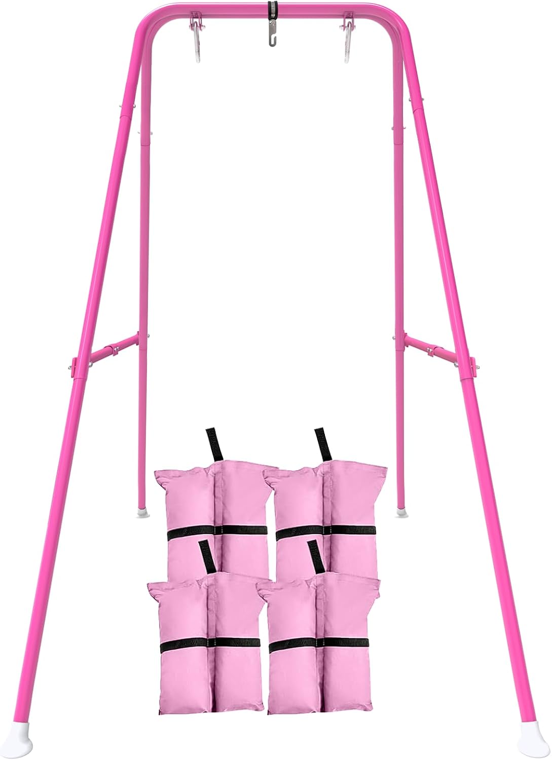 Swing Stand for Kids,Baby Swing Frame, Toddler A-Frame Metal Swing Set for Backyard, Outdoor Indoor use, Fits for Most of The Toddlers Swings (Black)