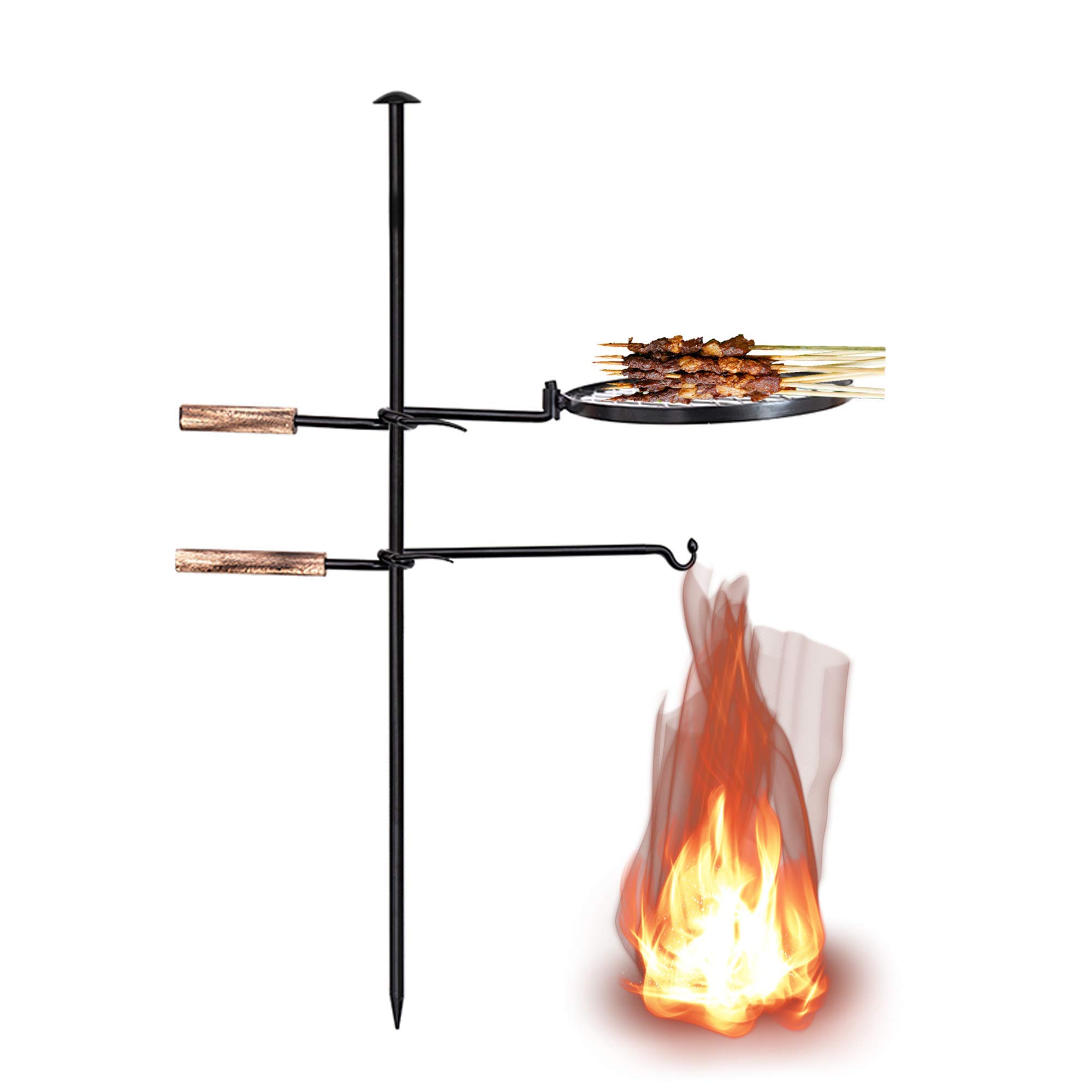 Buy Adjustable Outdoor Campfire Grill Stand Portable Camping Kitchen