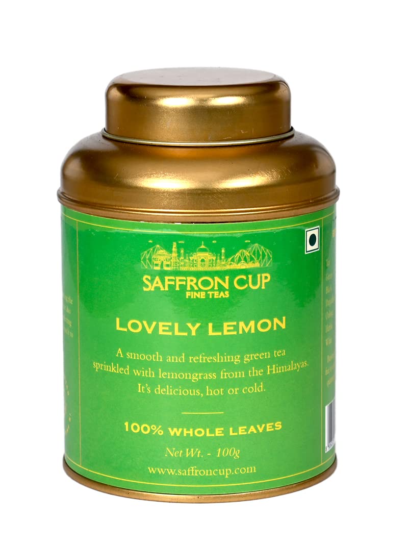 Lovely Lemon Green Tea - 100g by Saffron Cup | With Lemon Peel & Lemongrass | Ideal for Detox & Skin Wellness | 100% Natural | A Perfect Wellness Treat for Every Occasion (B09TZX8QL9) Amazon Price History, Amazon Price Tracker