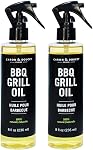 CARON & DOUCET - BBQ Huile de Nettoyeur de Grille 100% Basé sur des plantes & Végétalienne Meilleur pour le nettoyage des barbecues & Grates -Utiliser avec des grattoirs en bois, pinceaux, accessoires & Des outils super pour papa! (8oz)