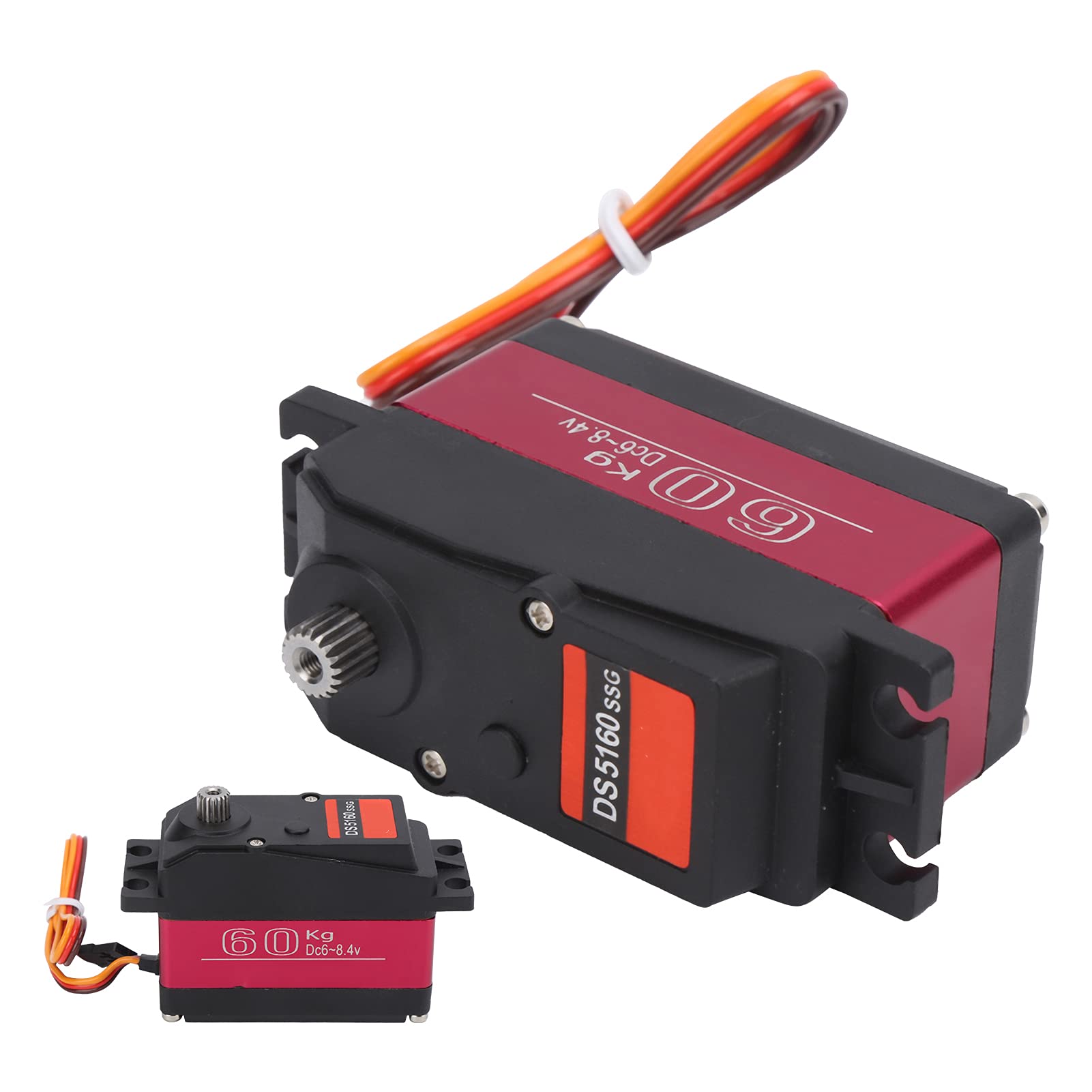 VGEBY Servo Digitale RC, Servo Digitale 60KG Ingranaggio Inossidabile Coppia Grande Servo Ad Alta velocità per Auto RC Aerei Ad Ala Fissa Telecomando Barche Robot