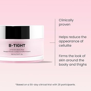 MAELYS Leg & Booty Tightening Bundle - B-TIGHT Lift & Firm Booty Mask - B-FOXY Inner Thigh Firming Cream - B-THICC Booty Enhancing Mask - Body Care Set
