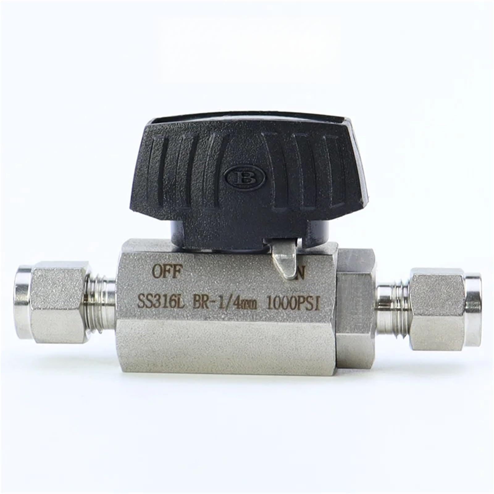 Vanne à boisseau sphérique 14mm pour stopper les fuites sur tube inox 316L haute pression