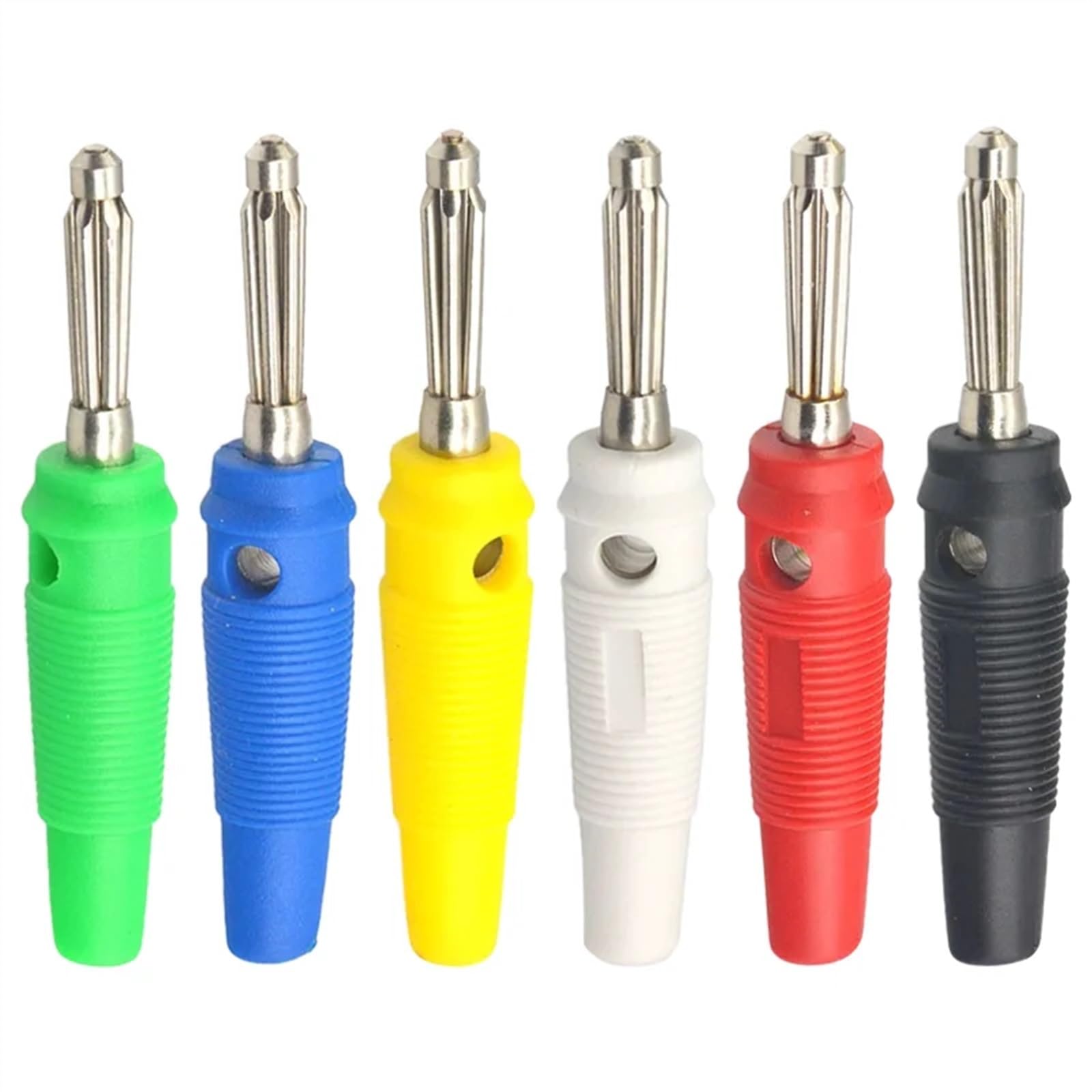 Connecteurs de Haut-Parleur, fiche Banane de 4MM, amplificateur, Poste de Liaison, Prise Banane for bornes de câble, 20 pièces/lot(10 Red 10 Black)