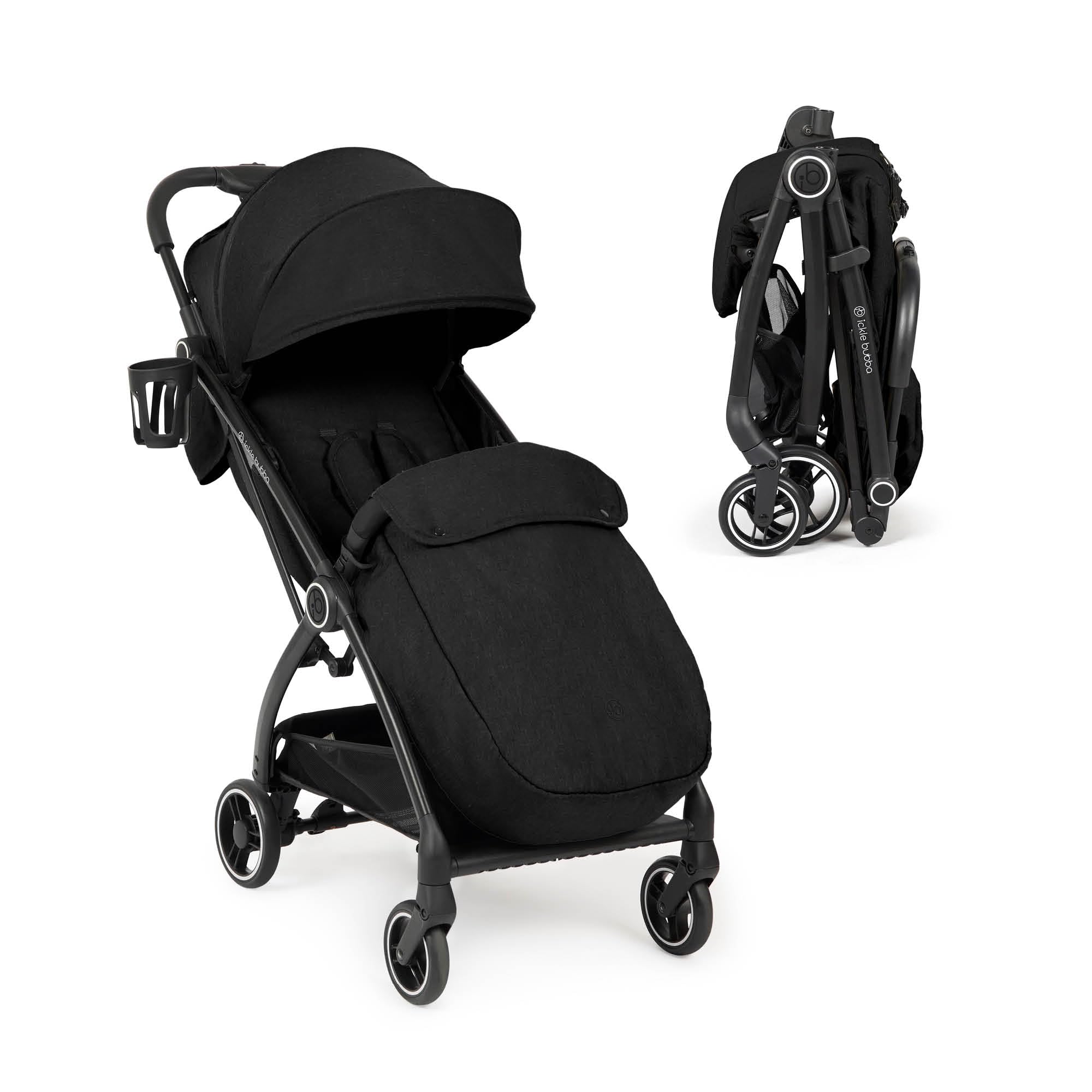 Ickle Bubba Poussette Max à pliage automatique - Noir