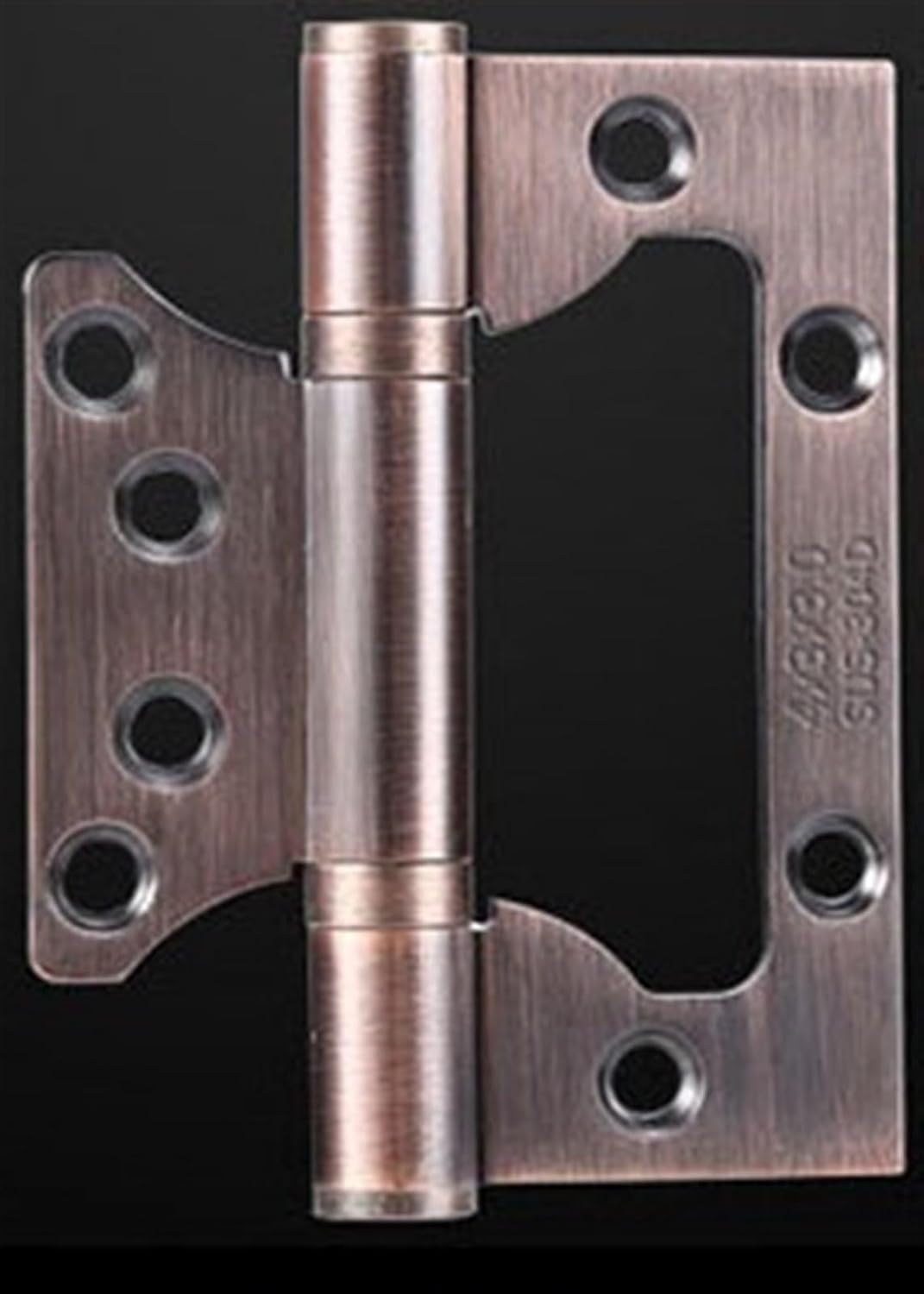 1pair (2Pcs) Stainless Steel 304 Door Hinge Size 4 Inch 5 Inch Bathroom Hardware Door Fittings Black Bronze Door Pivot(RED Bronze,4in-3-2.5)