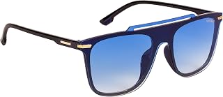 Voyage UV Protected Rectangular Men & Women Sunglasses - (19279MG3281T | Blue Lens | Blue Frame) Price In India