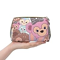 Amazon | ディズニー ダッフィー (16) 化粧ポーチ レザー ジッパー  