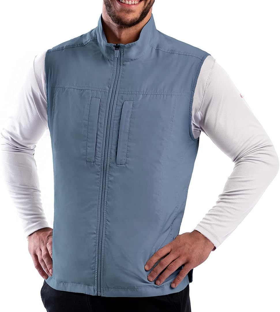 SCOTTeVESTFeatherweight Vest for Men - 16 Hidden Pockets - Lightweight Water Repellent for Travel & More