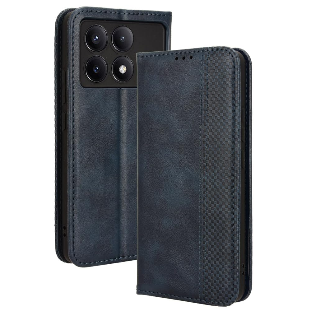 SEAHAI Leder Flip Hülle Für Xiaomi Poco F6 Pro 5G – Mit Ständer, Kartenfach & Magnetverschluss (rot, Stoßfest)
