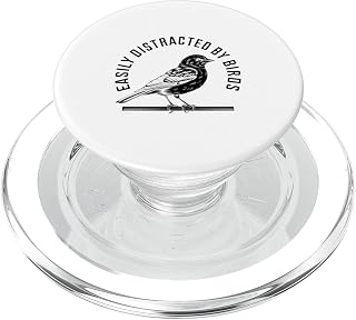 Easily Distracted By Birds Birding Bird Watching Women Men PopSockets PopGrip for MagSafe