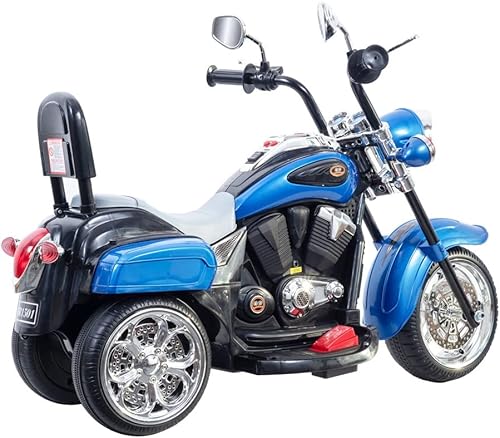 Miniatura 6 de Freddo Motocicleta de juguete, triciclo de motocicleta de 6 V con luces LED, bocinas hacia adelantemarcha atrás, 2 opciones de velocidad, juguetes