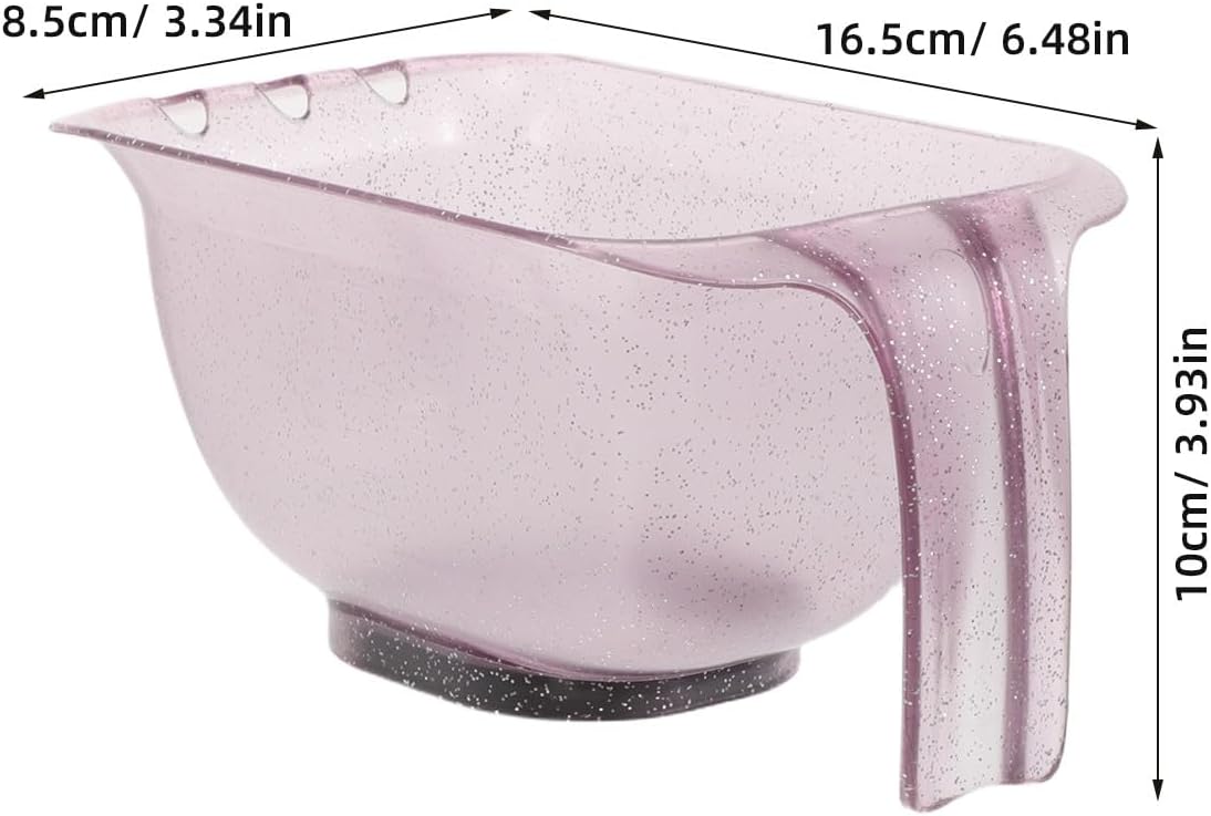 2PCS Color Bowls for Hairstylist - Stackable Salon Hair Dye Mixing Tint Bowl with Handle, Scale - Non Slip Hair Coloring Cups for Cosmetology Application