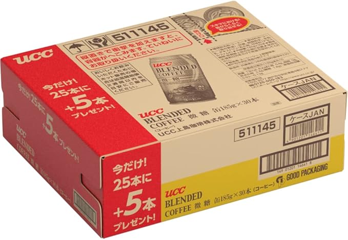 Amazon ケース販売用 Ucc ブレンドコーヒー 微糖 缶 185g 25 5p ブレンドコーヒー 食品 飲料 お酒 通販