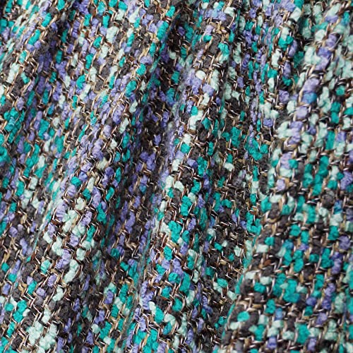 Home Soft Things Blue Naga Knitted Throw With Fringe, Deep Teal, 60'' X 80'' Soft Cozy Lightweight Comfortable Snuggly Blanket Decorative Farmhouse Accent Couch Throw All Season Use #TOP5