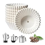 Shoxil 200-Count Percolator Coffee Filters - Compatible with Farberware, Coletti & Elite Gourmet Electric Coffee Pots (4-9 Cup) | Disposable Paper Basket Filters for Glass & Standard Percolators