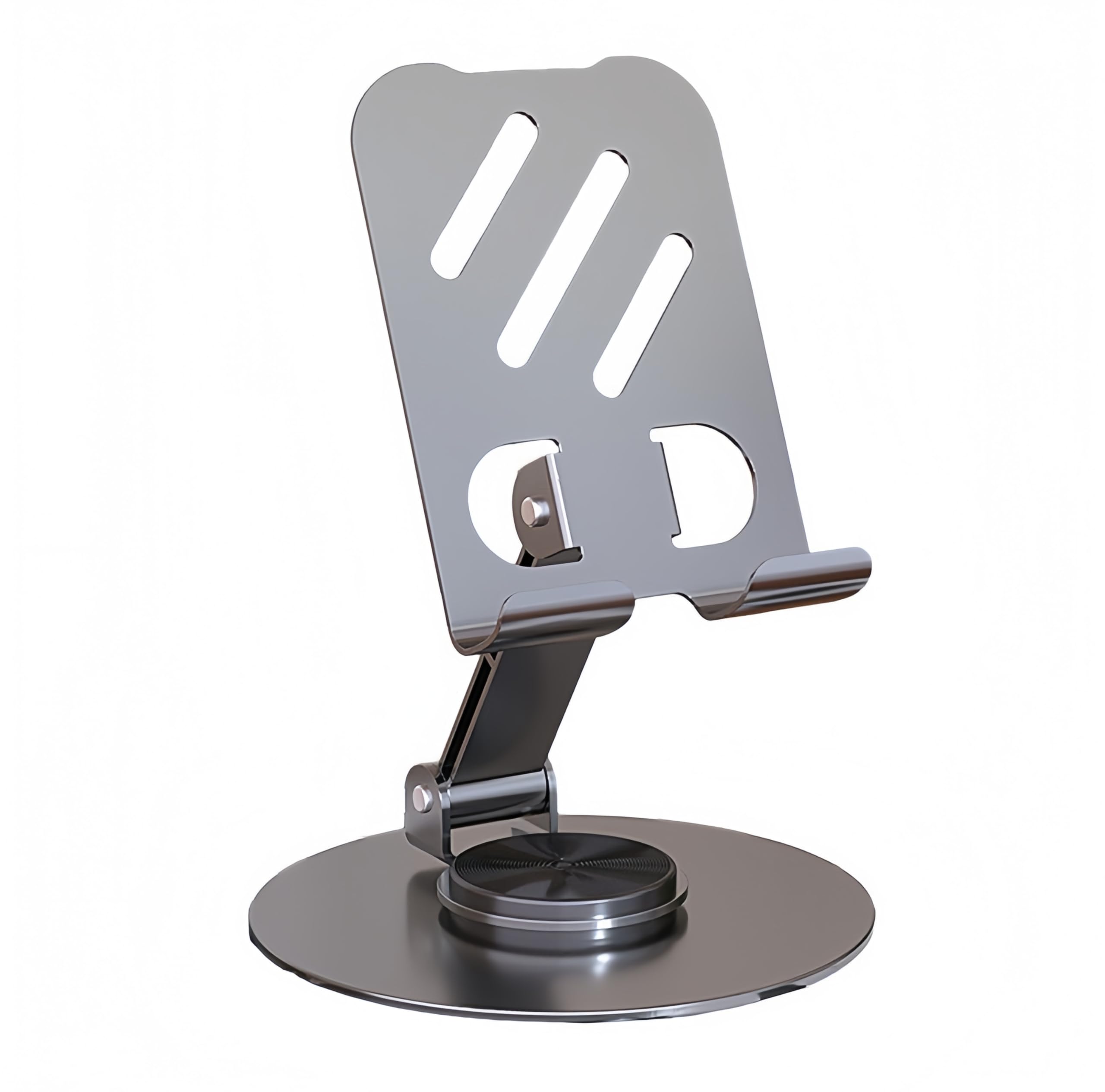 Multi-Angel Adjustable 360° Rotation Metal Phone Stand Compatible with All Mobile Phones-image-1