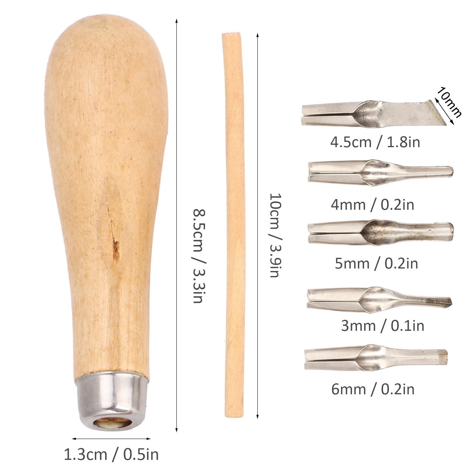 2 Set Kit di taglierine per linoleum, strumenti per intagliare linoleum per stampa a blocchi, include 10 testine di taglio, 2 maniglie e 2 strumenti per intagliare timbri in legno