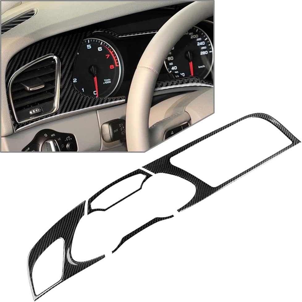 Cndask027 Car Interior Dashboard Panel Cover Trim Replacement Kits Carbon Fiber for Audi A4 B8 2009-2016