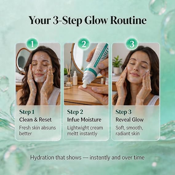 PDRN Moisturizer for Hyaluronic Acid Face, Skincare Hydrating Cream 30ml Barrier Support with Collagen & Niacinamide Anti Aging, Firming, Lightweight Moisturizer for Dry & Sensitive Skin - 30ML