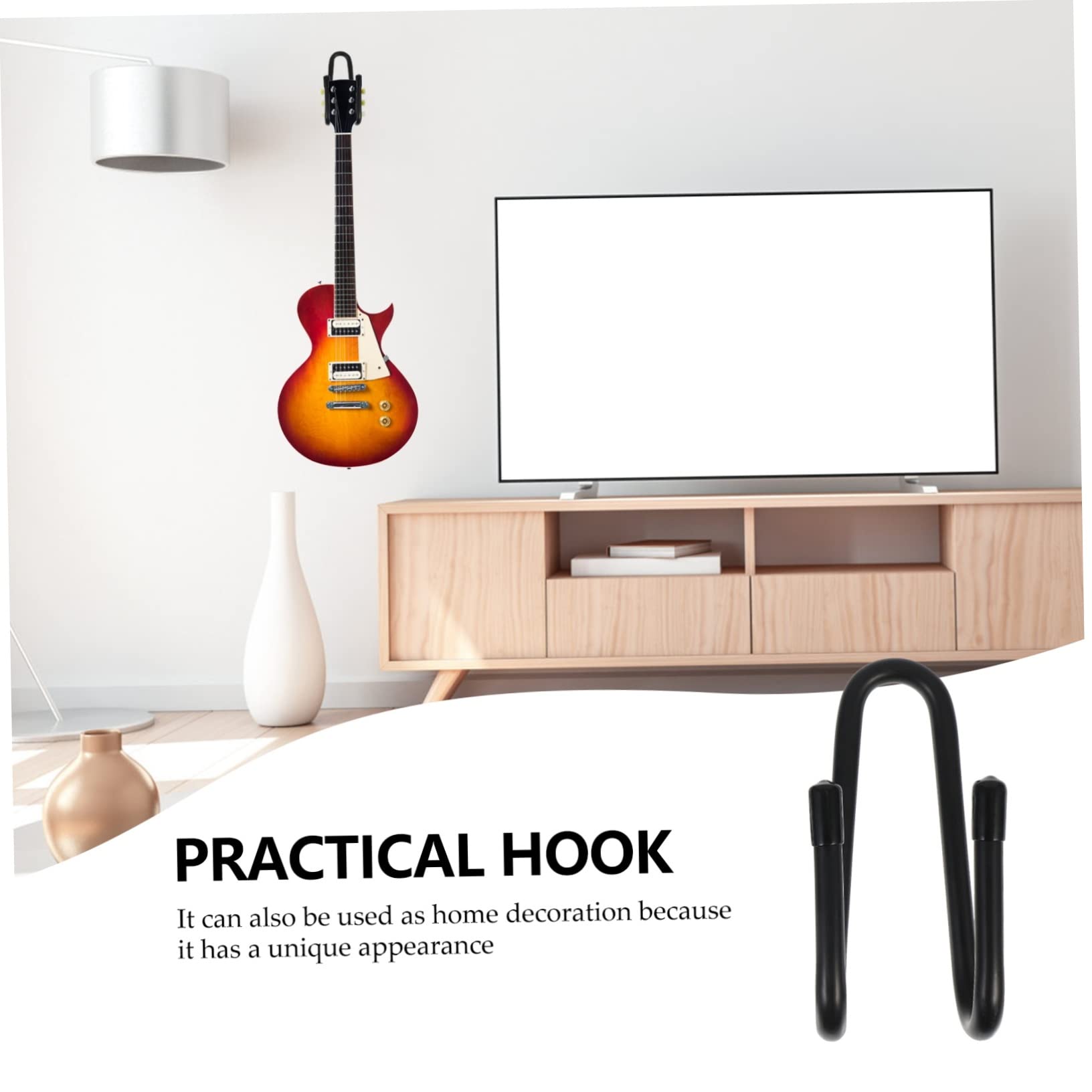 Abaodam Skateboard Hook Guitar Surfboard Fixing Tool Storage Hook Sturdy Aluminum Alloy