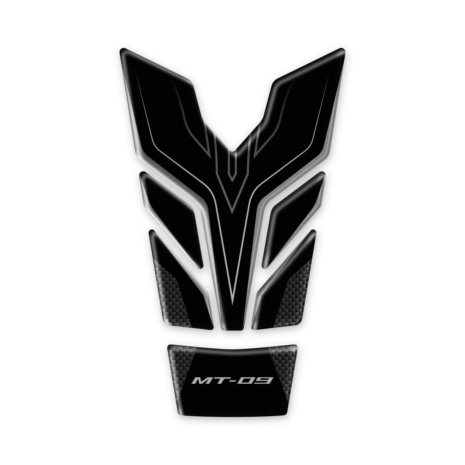 Protège-réservoir Yamaha MT-09 2024 sticker moto moderne noir