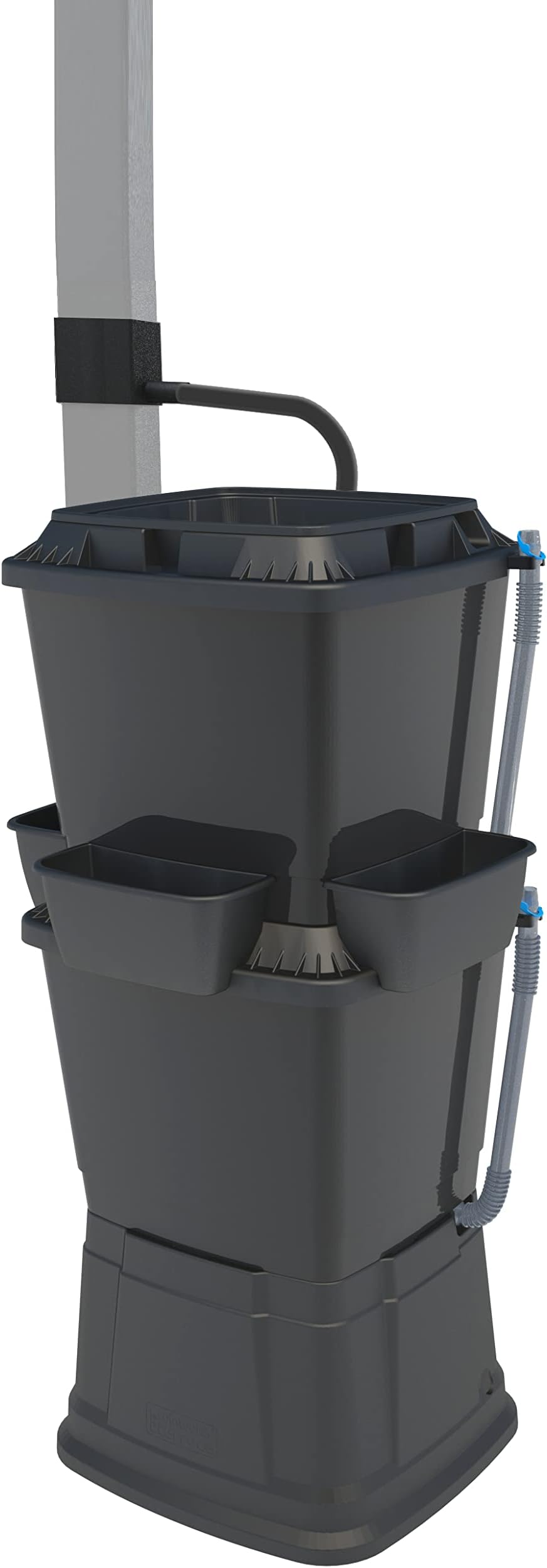 RAINWATER TERRACE134 Litre Water Butt Kit With Stand, Rainwater Diverter & Fast Flow Taps Garden Rainwater Storage.