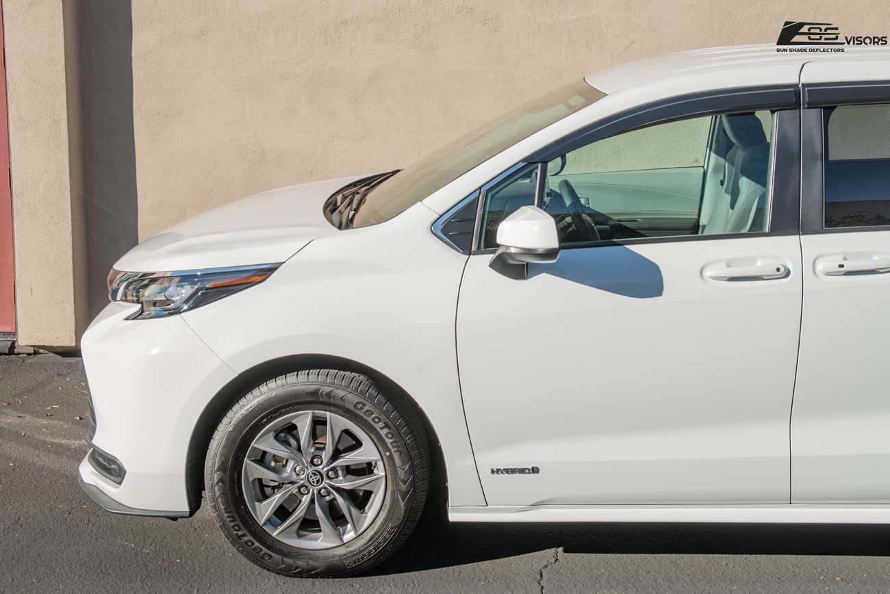 Deflector De Ventilación Cromado Para Ventana De Toyota Sienna 2021 En Adelante – Protección Y Estilo