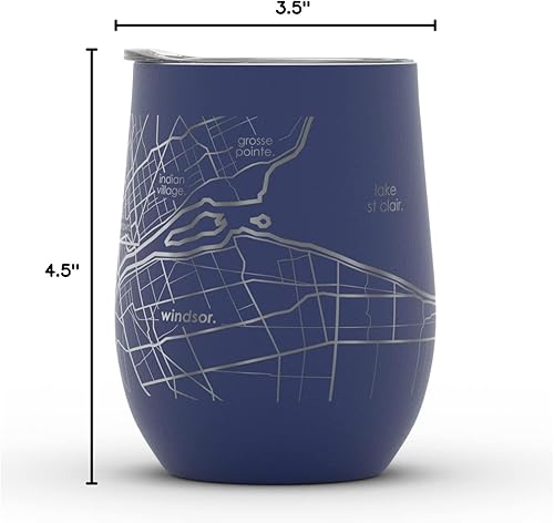 Vista 292 de Well Told Lexington Kentucky Map - Vaso de vino aislado con grabado de mapa de Kentucky, taza de acero inoxidable grabada (12 onzas, verde domingo)