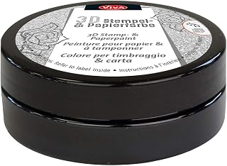 Viva Decor 119380036 3D Stamp Paint, Black