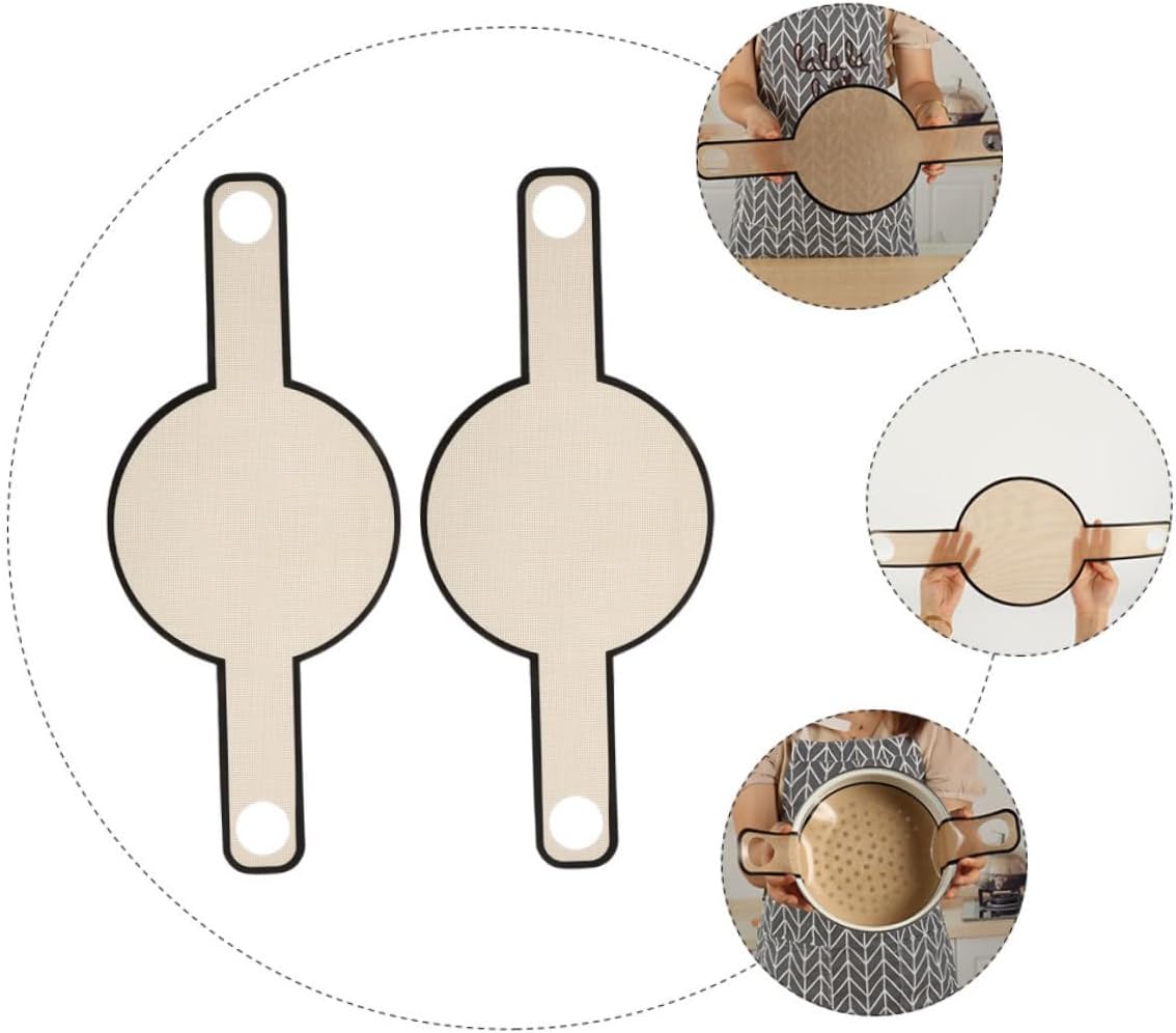 2pcs Bread Sling and Long Handle Baking Mat Set, Fiberglass Oven Mat for Dough Transfer, Heat Resistant Non-stick Silicone Baking Pads for Bread and Pastry